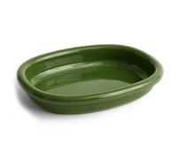HAY Fuente de servir Barro ovalada Green. large 27x36 cm