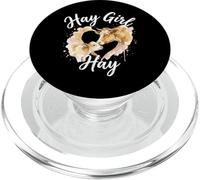 Hay Girl Hay Cow Calf Farm Life Country Woman PopSockets PopGrip para MagSafe
