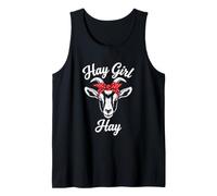 Hay Girl Hay Funny Goat Lover para niñas Camiseta sin Mangas