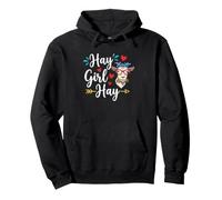 Hay Girl Hay Funny Goat Lover para niñas Sudadera con Capucha