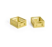 HAY HAY Colour Crate Mini 2-pack 13x17 cm Dusty yellow