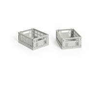 HAY HAY Colour Crate Mini 2-pack 13x17 cm Grey