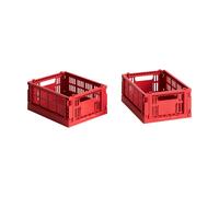 HAY HAY Colour Crate Mini 2-pack 13x17 cm Red