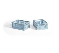 HAY HAY Colour Crate Mini 2-pack 13x17 cm Soft blue