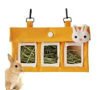 Hay Holder for Rabbit - Rabbit Hay Feeder | Canvas Bunny Hays Holder | Small Animal Feeding Supplies, Large Capacity Pet Food Storage Container, Scratch-Resistant for Chinchillas