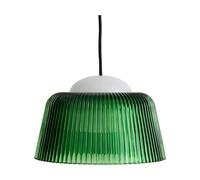 HAY Lámpara colgante Brim Bottle Ø24.5 cm Green glass