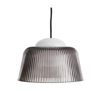 HAY Lámpara colgante Brim Bottle Ø24.5 cm Grey glass