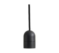 HAY Lámpara colgante Common Pendant Cord set Ø12 cm Soft black
