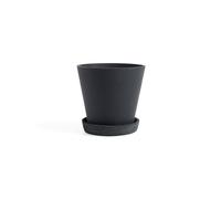 HAY Maceta HAY Flowerpot with saucer M Ø14 cm negro