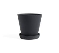 HAY Maceta HAY Flowerpot with saucer XL Ø21.5 cm negro