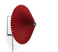 HAY Matin, lámpara de pared LED, rojo oscuro - ø38 cm