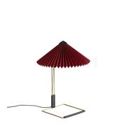 HAY Matin S, lámpara de sobremesa LED, rojo oscuro