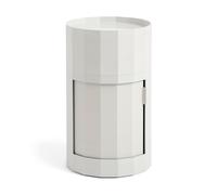 HAY Mesa auxiliar Facet Cabinet high 66 cm Misty grey