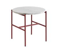 HAY Mesa auxiliar Rebar Ø45 cm Grey marble-barn red