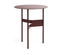 HAY Mesa auxiliar Shim coffee table Ø45 cm Bordeaux