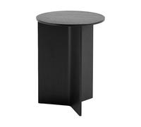 HAY Mesa auxiliar Slit high Ø35 cm Black lacquered oak
