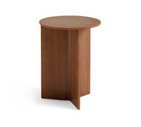HAY Mesa auxiliar Slit high Ø35 cm Lacquered walnut