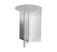 HAY Mesa auxiliar Slit high Ø35 cm Mirror polished steel