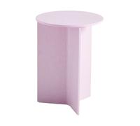 HAY Mesa auxiliar Slit high Ø35 cm Pink lacquered oak