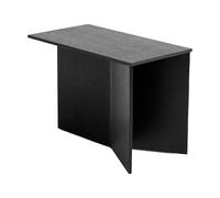 HAY Mesa auxiliar Slit Oblong 27.5x49 cm Black lacquered oak