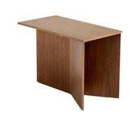 HAY Mesa auxiliar Slit Oblong 27.5x49 cm Lacquered walnut