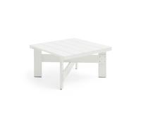 HAY Mesa Crate Low 75.5x75.5 cm en pino lacado Blanco