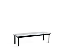 HAY Mesa de centro Kofi Black oak-clear glass. 50 cm