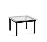 HAY Mesa de centro Kofi Black oak-ribbed glass. 60 cm