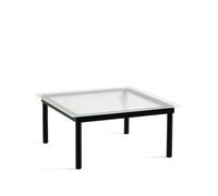 HAY Mesa de centro Kofi Black oak-ribbed glass. 80 cm