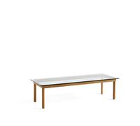 HAY Mesa de centro Kofi Oak-clear glass. 50 cm