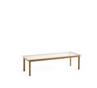 HAY Mesa de centro Kofi Oak-ribbed glass. 50 cm