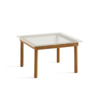 HAY Mesa de centro Kofi Oak-ribbed glass. 60 cm