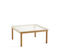 HAY Mesa de centro Kofi Oak-ribbed glass. 80 cm