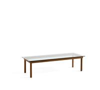 HAY Mesa de centro Kofi Walnut-clear glass. 50 cm