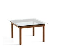 HAY Mesa de centro Kofi Walnut-clear glass. 60 cm