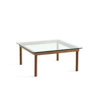 HAY Mesa de centro Kofi Walnut-clear glass. 80 cm