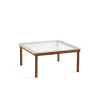 HAY Mesa de centro Kofi Walnut-ribbed glass. 80 cm
