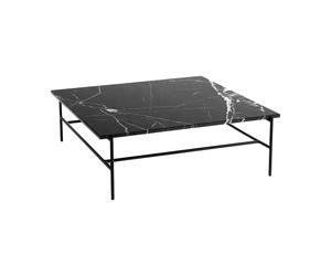 HAY Mesa de centro Rebar 100x104x33 cm Mármol negro-estructura negra