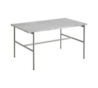 HAY Mesa de centro Rebar 80x49x40.5 cm Grey marble-fossil