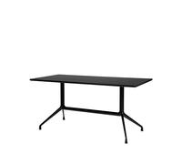 HAY Mesa de comedor About a Table 10 Black linoleum-160x80 cm-estructura negra