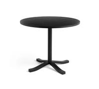 HAY Mesa de comedor Pastis Table Ø90 Black lacquered ash