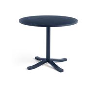 HAY Mesa de comedor Pastis Table Ø90 Steel blue lacquered ash