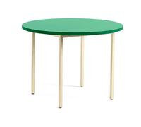 HAY Mesa de comedor Two-Colour Ø105 cm Ivory-green mint