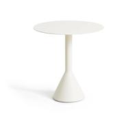 HAY Mesa redonda de café Palissade Cone Cream white. Ø70 cm