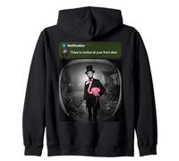 Hay Movimiento en tu Puerta Principal Abraham Lincoln Flamingo Sudadera con Capucha