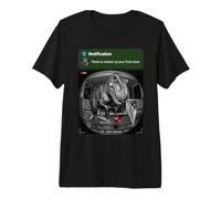 Hay Movimiento en tu Puerta Principal Dinosaurio Camiseta Premium