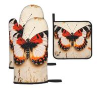 Hay muchas mariposas coloridas resistentes al calor, guantes de cocina coloridos, almohadillas calientes, lindas cosas de panadero, regalos de cocina para amantes de la cocina, cocineros y mamás