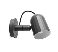 HAY Noc Wall Button aplique LED, gris oscuro