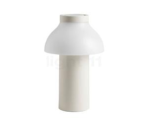 HAY PC, lámpara recargable, pie blanco crema/pantalla blanco