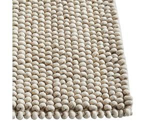 HAY Peas 501183 - Alfombra Tejida a Mano (100% Lana Virgen, 200 x 140 cm), Color Gris